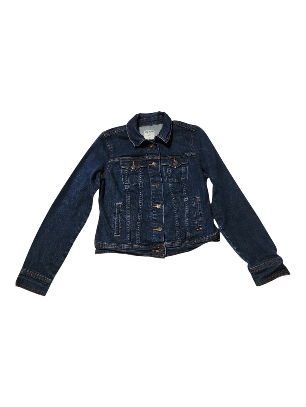 Old Navy Womens Size Small  Classic Dark Blue Denim Jacket Jean Coat